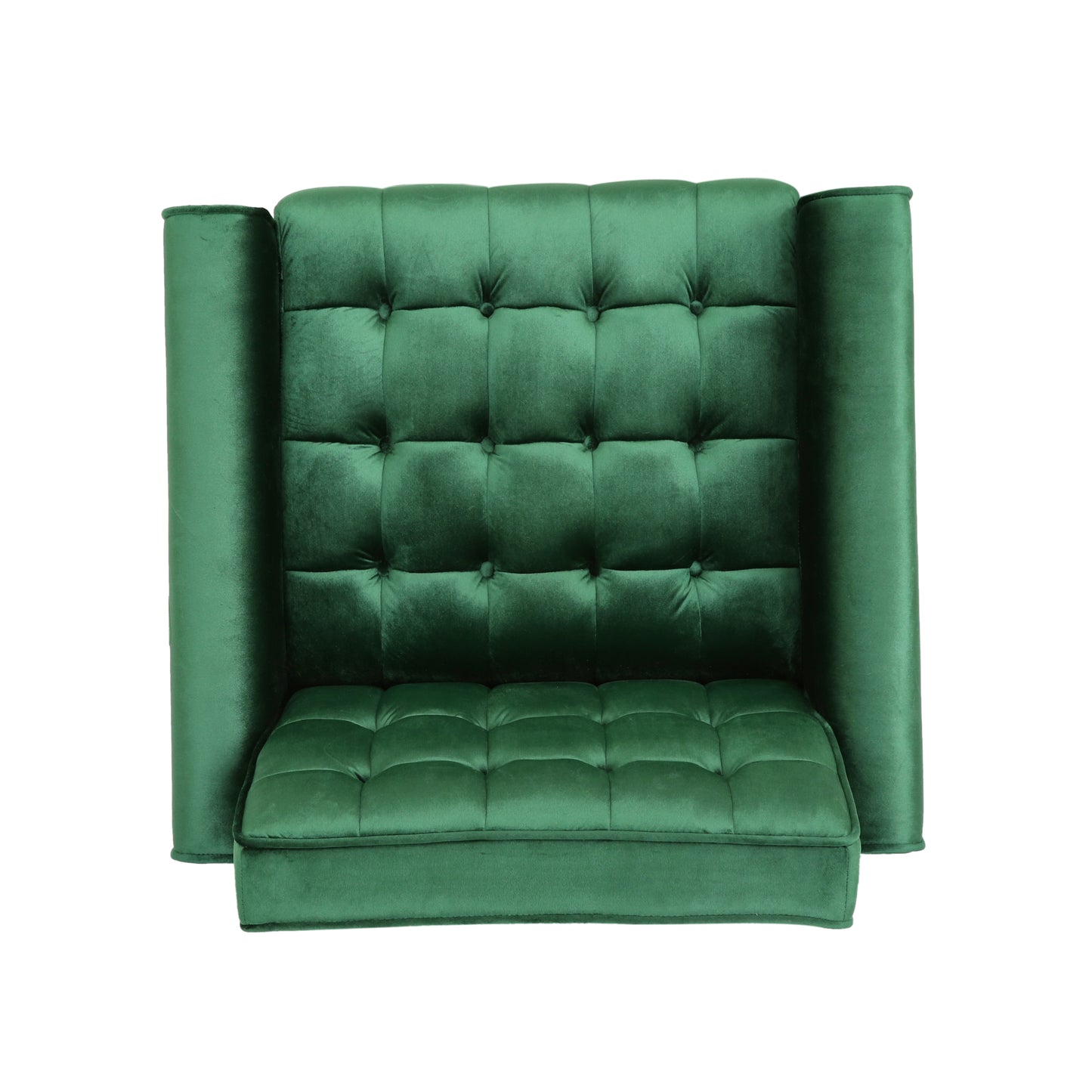 Lewisham Emerald Tufted Velvet Armchair 4