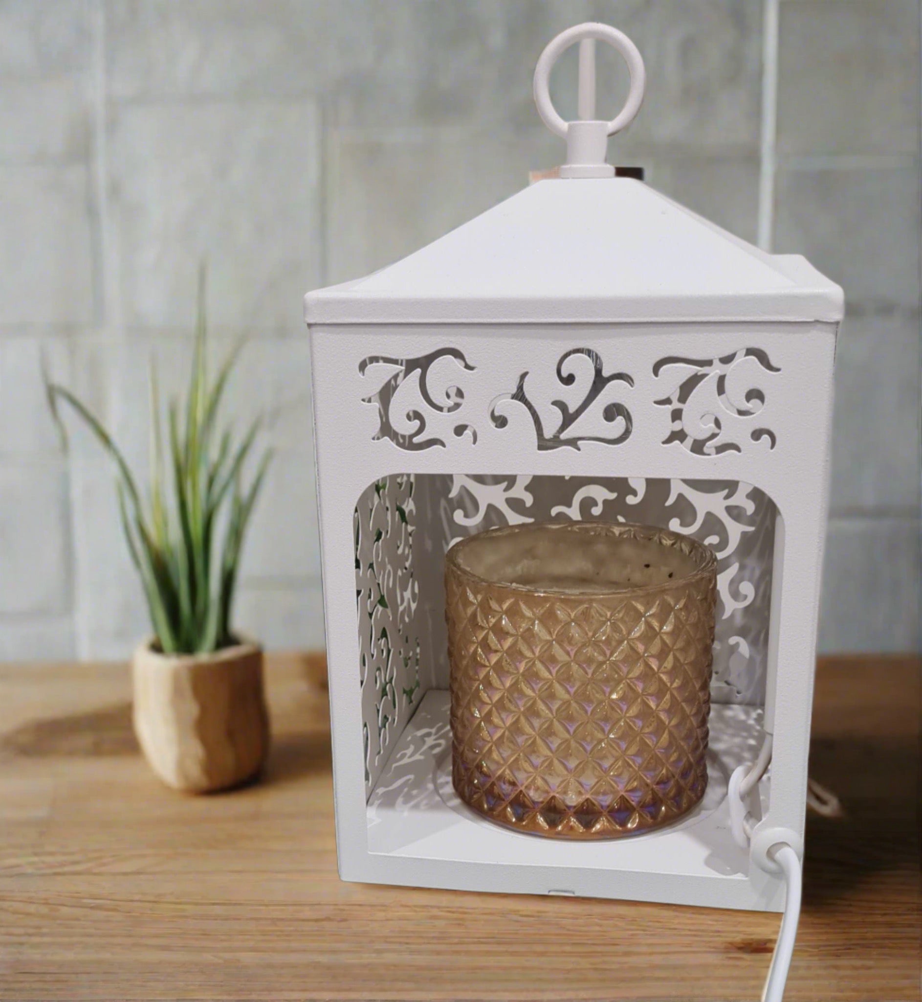 White Cottage Lantern 3
