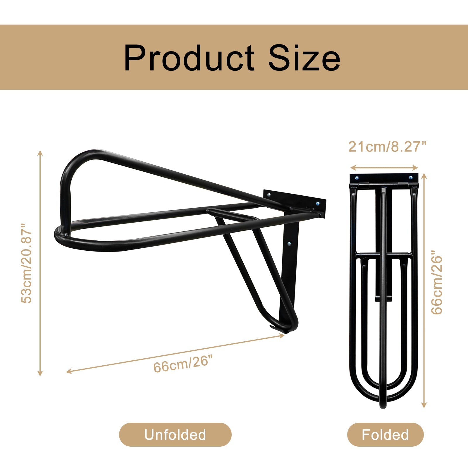 Samland Foldable Saddle Rack Wall Mounted Saddle Stand Space-Saving Steel Holder for Horse Tack 3