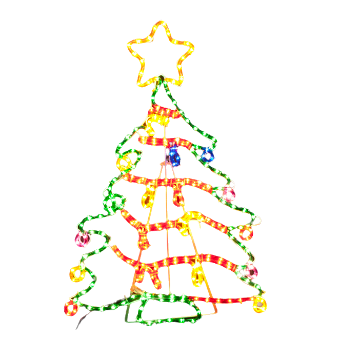 Samland Christmas Tree Motif Rope Light Large 118cm Height 3