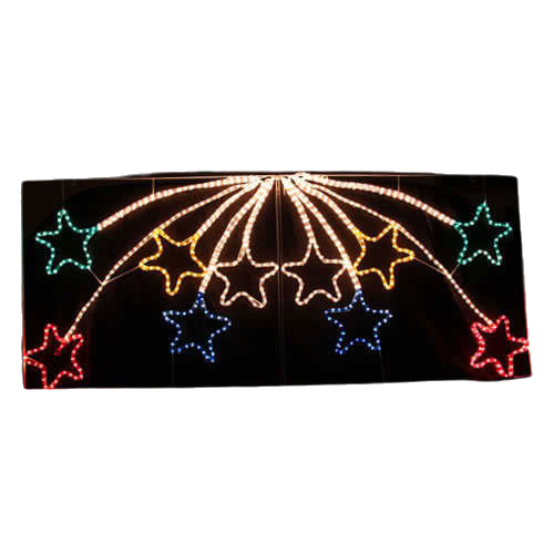Samland Led Animated 10 Stars Motif Rope Light for Christmas 2.2m 3
