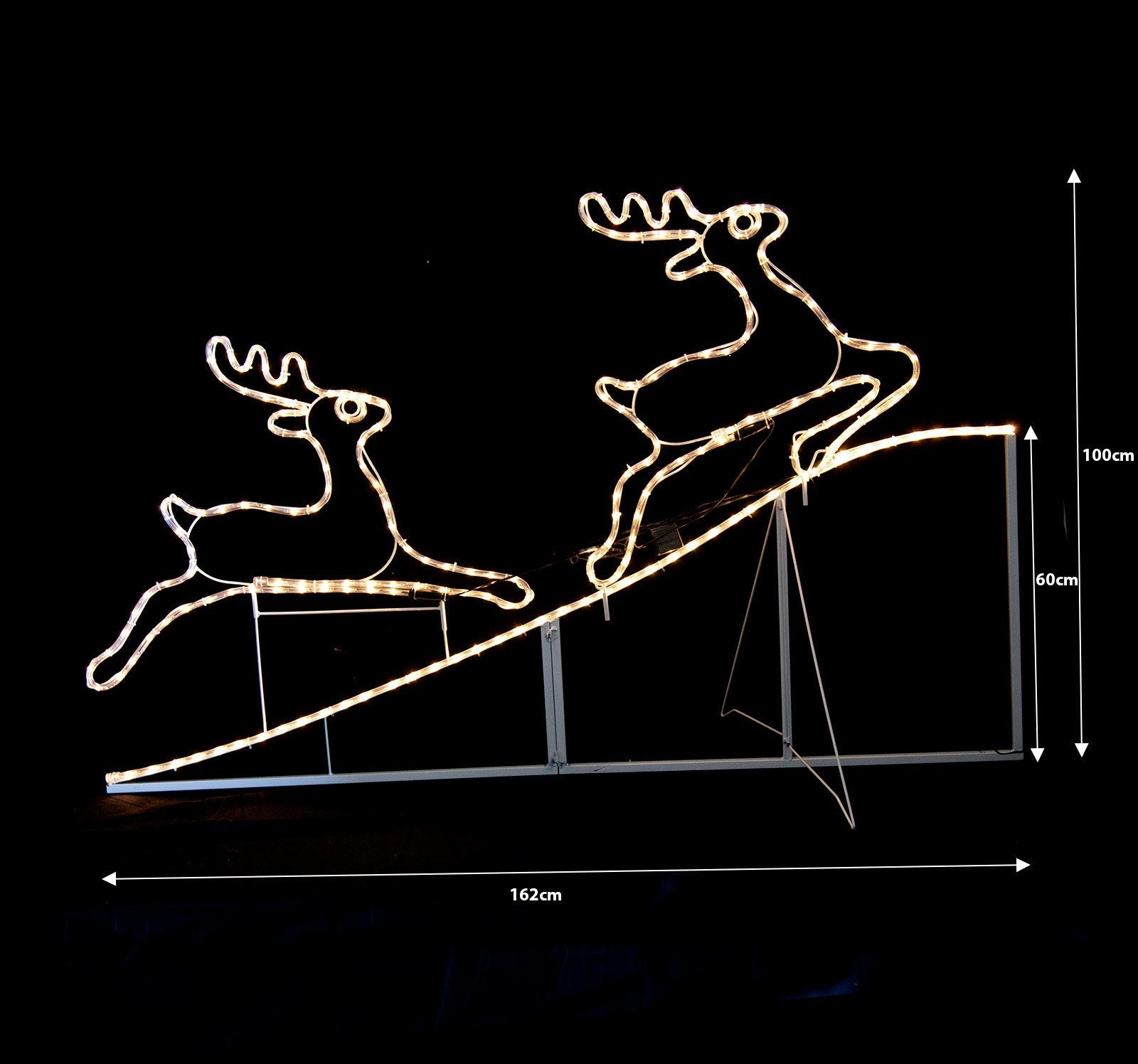 Samland Animated Running up Reindeer Rope Light for Christmas Decoration 3