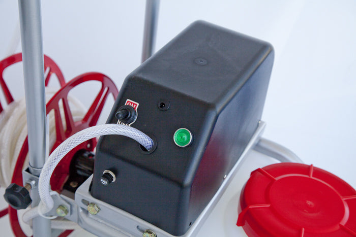 Samland 30L Electric Weed Pest Control Sprayer with Tank 12V Battery Spray Pump Trolley 4