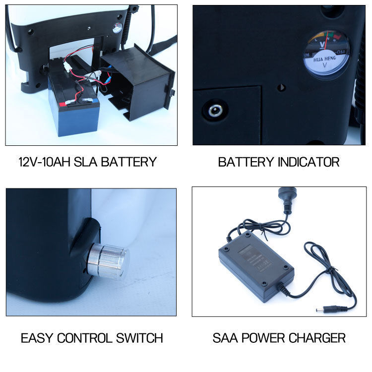 Samland Electric 12V Weed Sprayer & Pest Control Spray Pump Tank Knapsack Battery 16L 5
