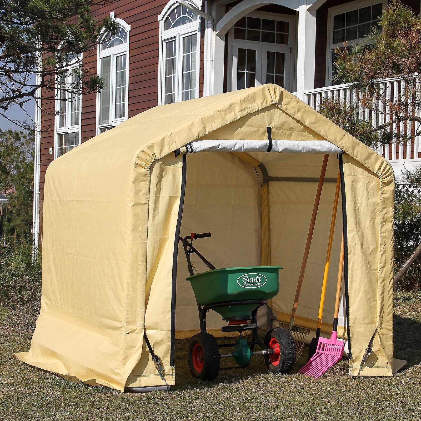 Samland Outdoor Storage Garage Shelter Size 6x6FT 3