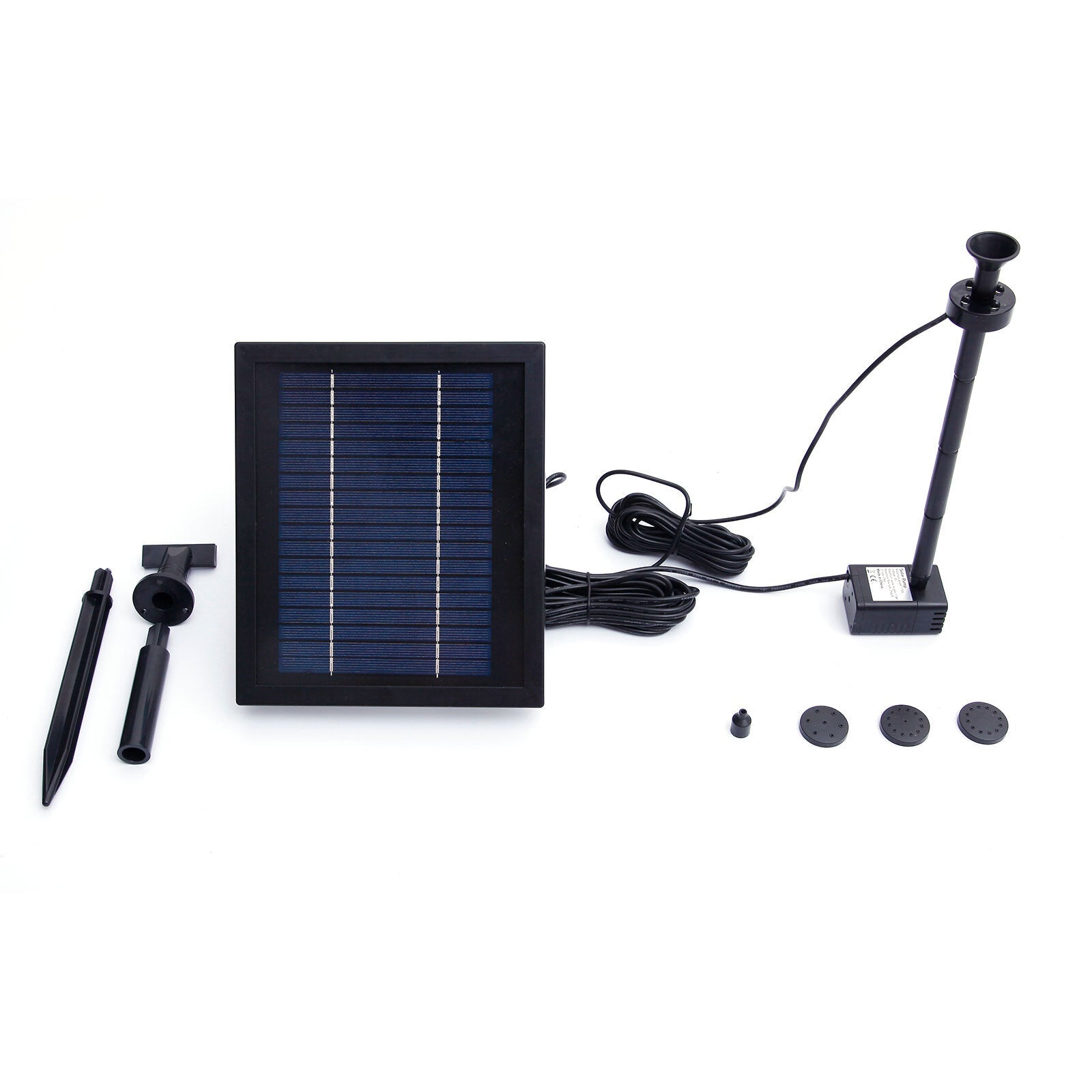 Samland 9V 250LPH Solar Pump with Battery Backup Panel for Small Pond Fountain Feature