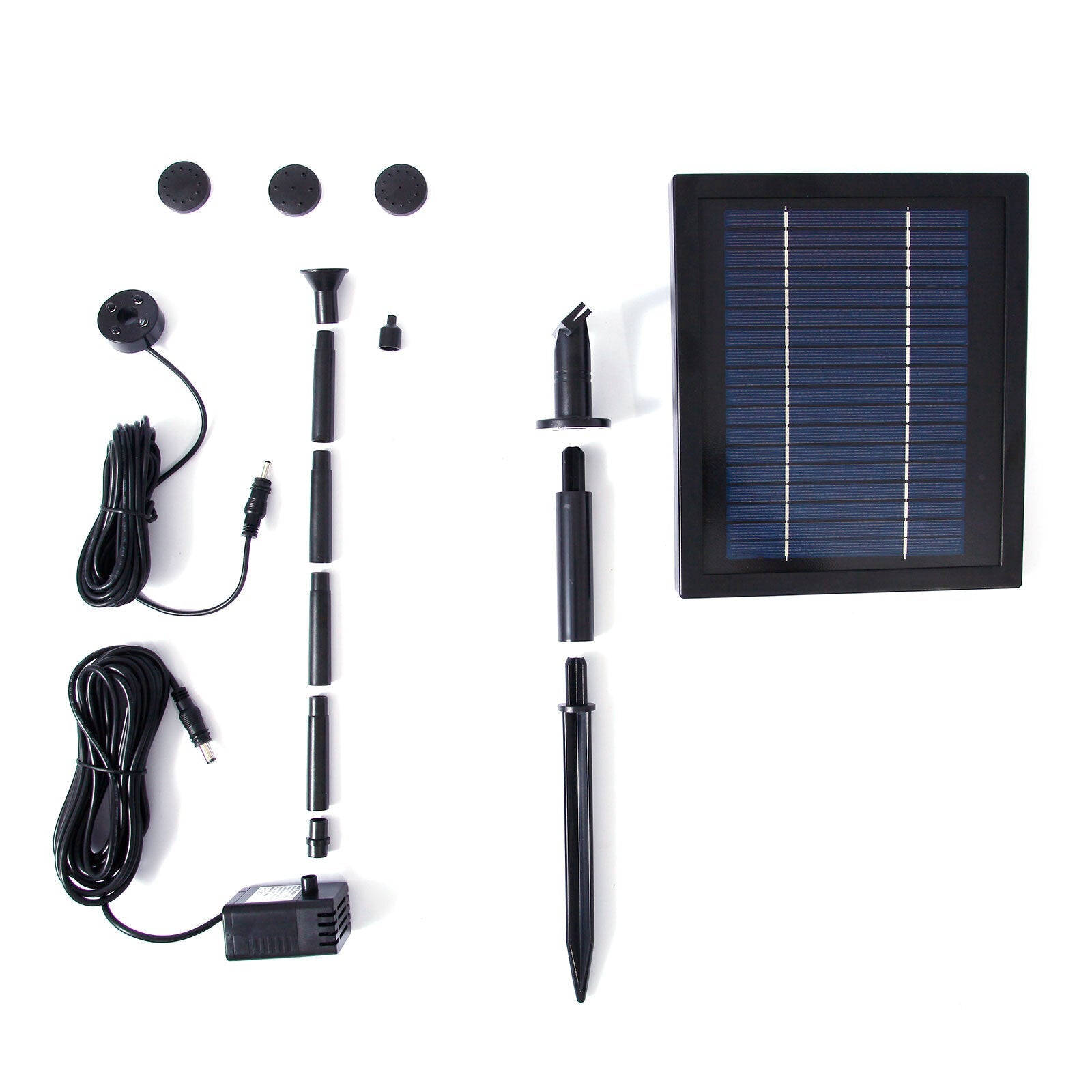 Samland 9V 250LPH Solar Pump with Battery Backup Panel for Small Pond Fountain Feature 3
