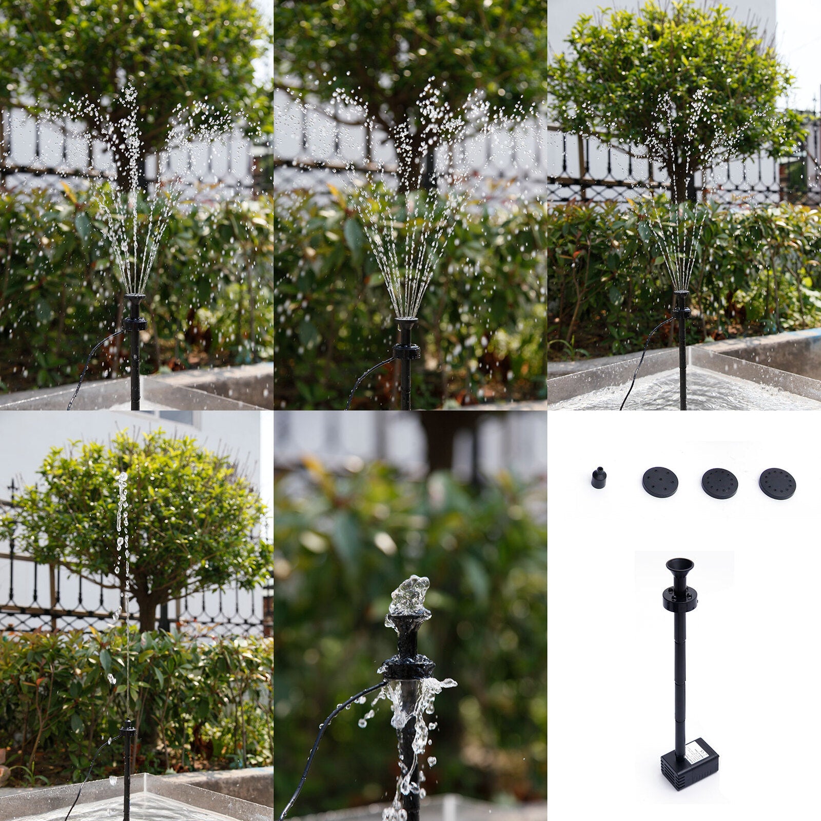 Samland 9V 250LPH Solar Pump with Battery Backup Panel for Small Pond Fountain Feature 4