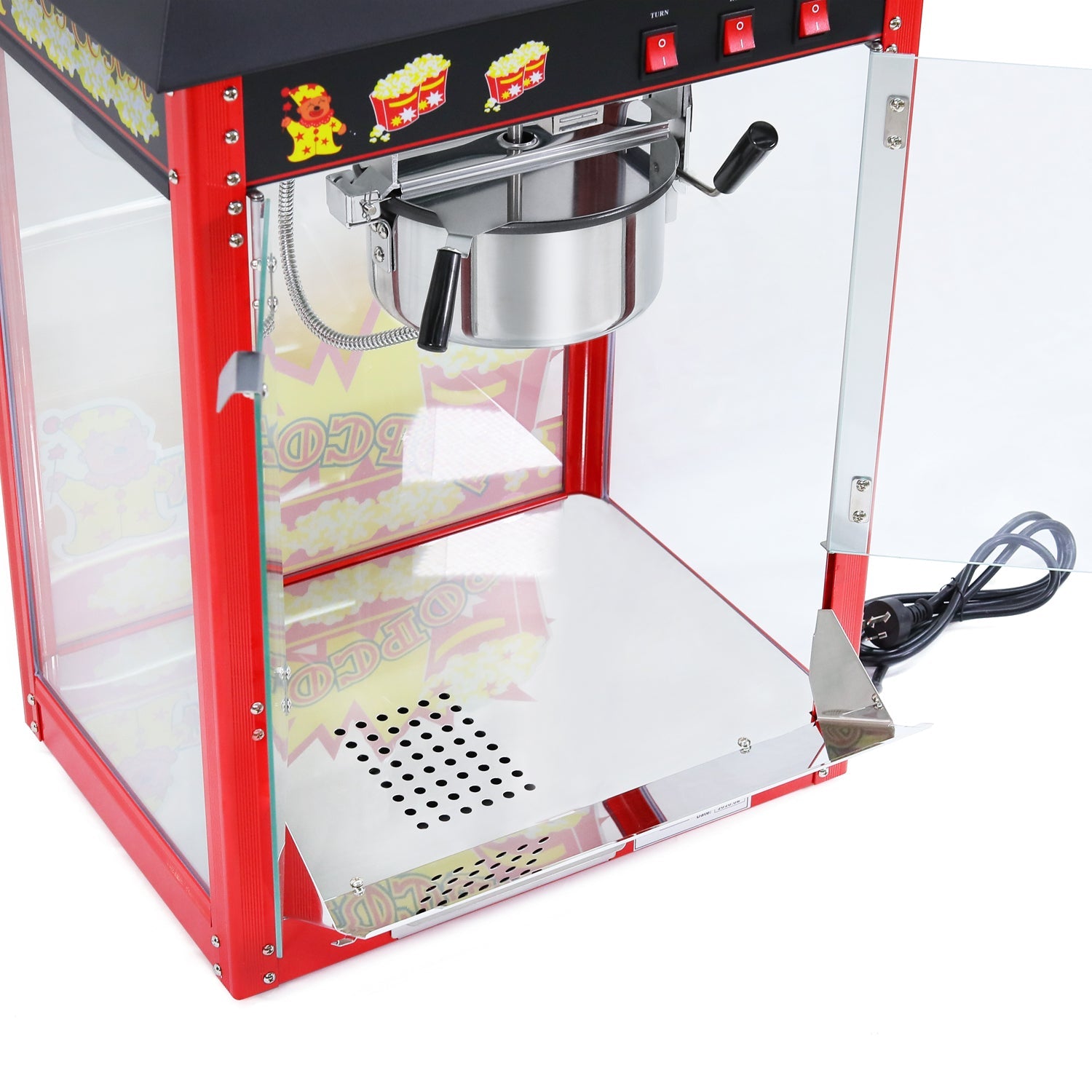 Samland 8OZ Popcorn Machine Maker with Warmer Deck 1350W 4