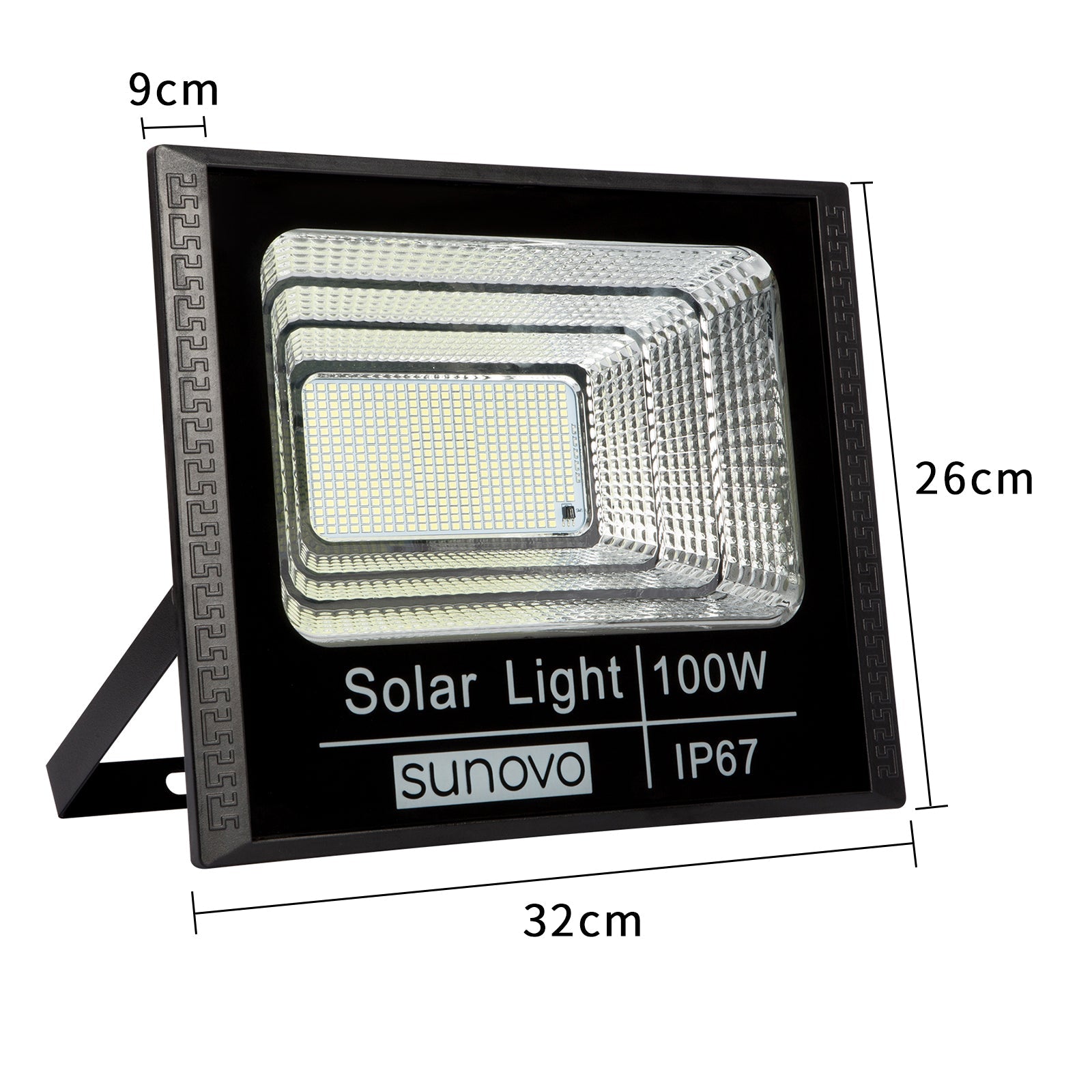Samland 297 Led Solar Flood Light Outdoor with Remote Control 100W Cold White 3