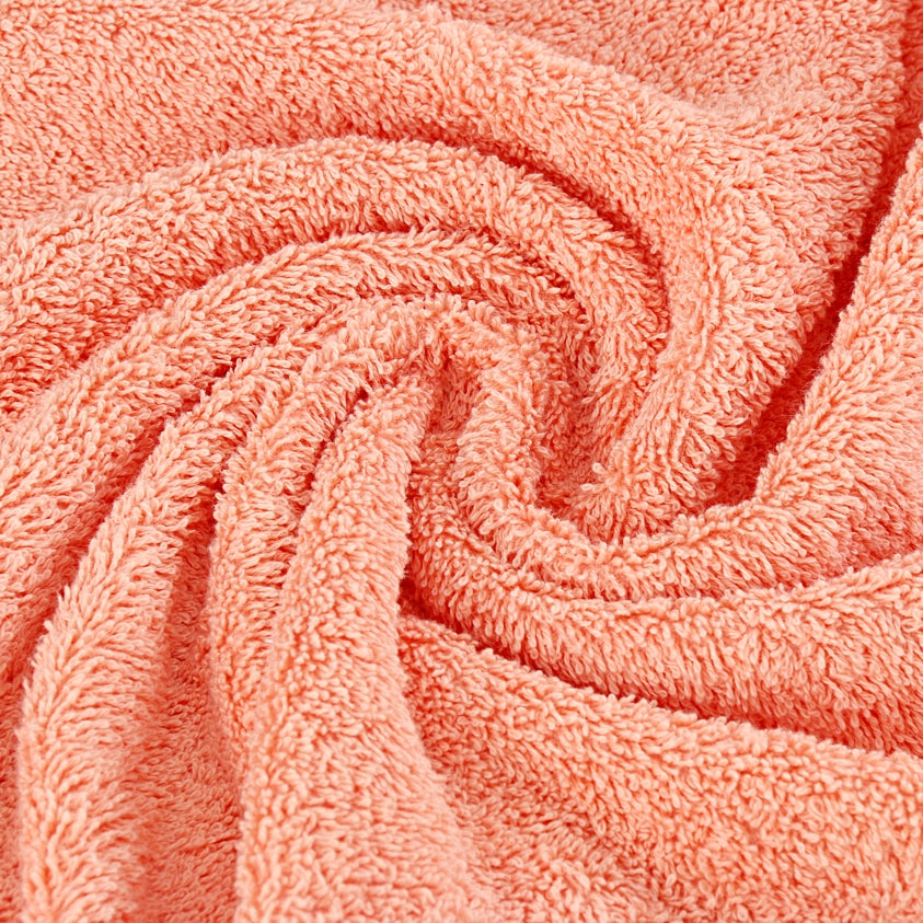 Samland Premium Cotton Washcloths 4-Pack Quick-Dry Face Towels Set-Coral 5