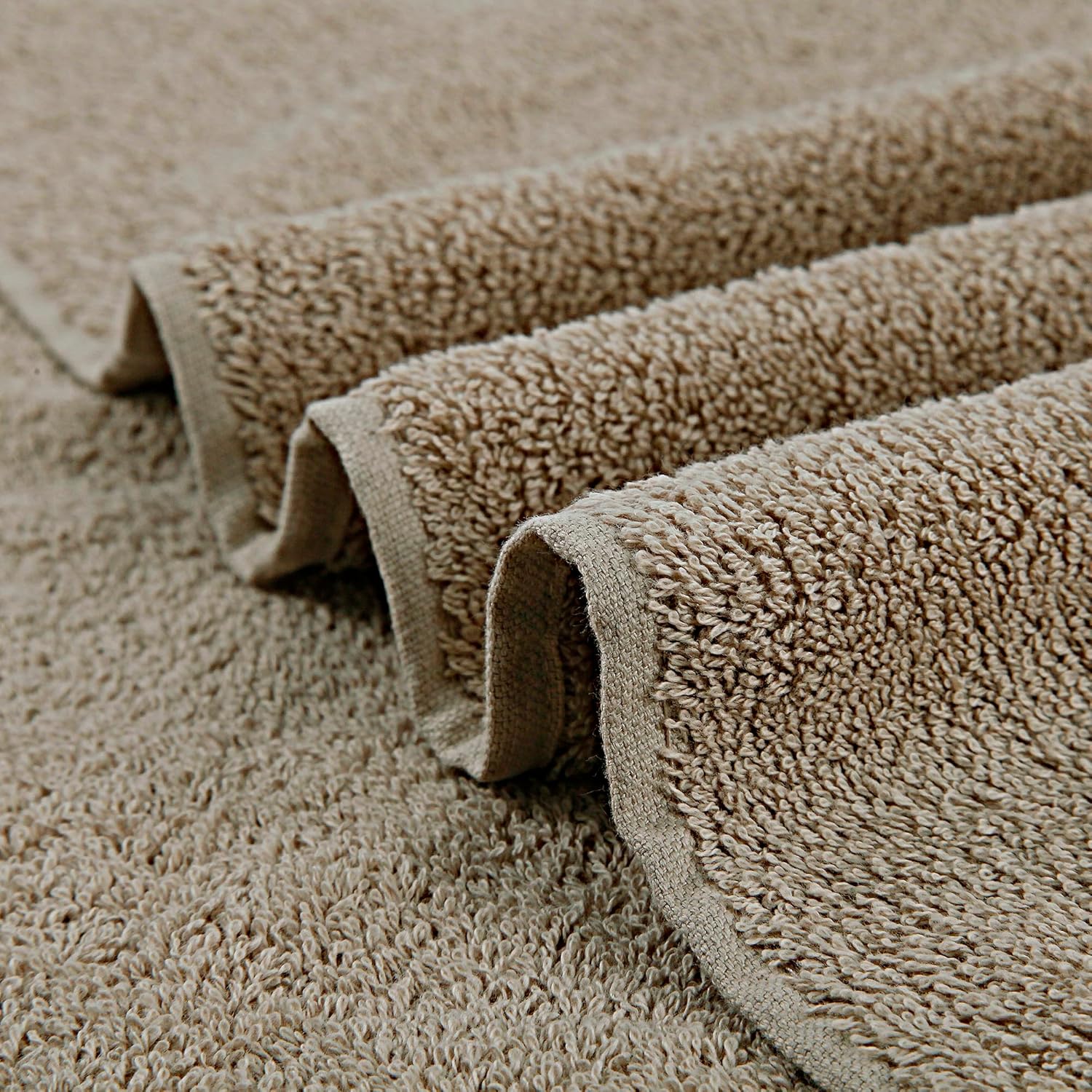 Samland Premium Cotton Washcloths 4-Pack Quick-Dry Face Towels Set-Linen 4