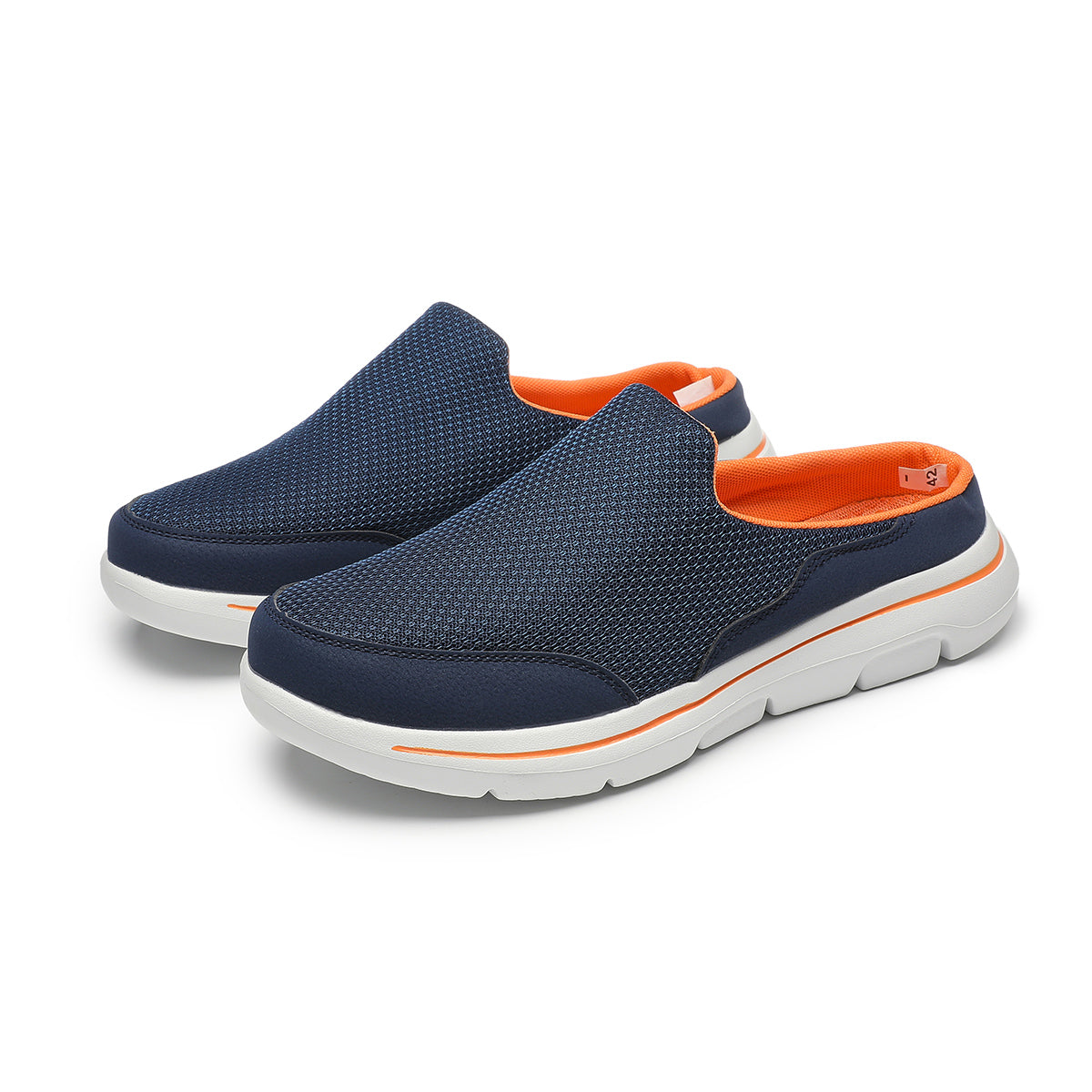 LIGHTWEIGHT UNISEX HALF-SLIPPERS 4558 - MEN - Orange / AUS Ladies8/Men6/EU39/24.5cm 5