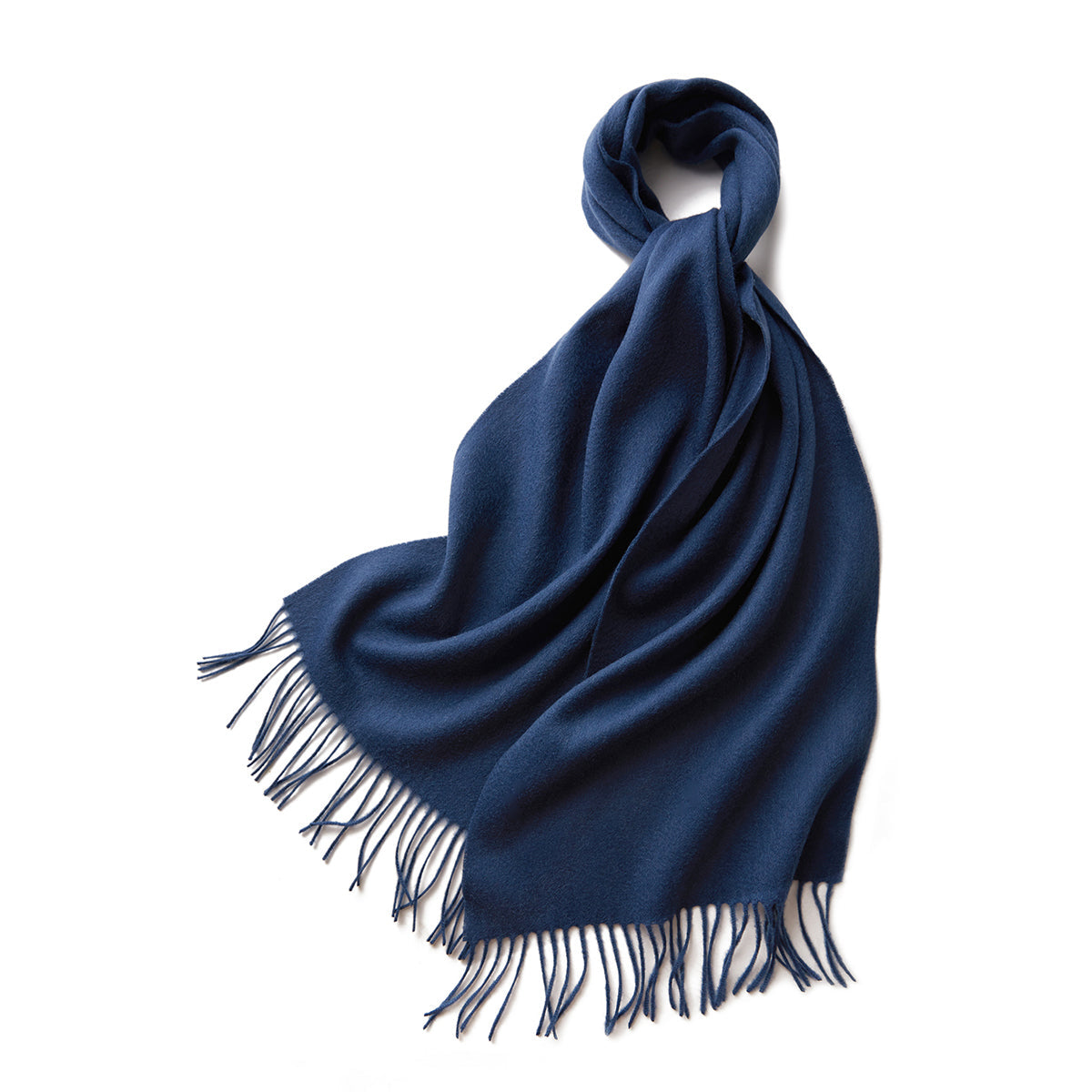 100% MERINO VIRGIN WOOL SCARF 970116（NAVY） 3