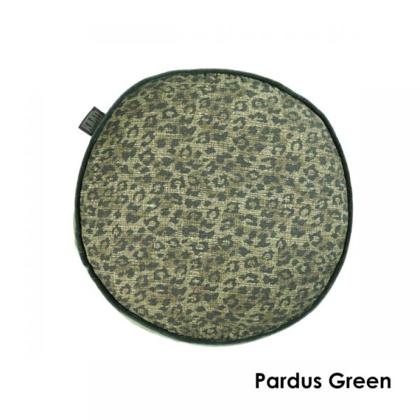 Pardus Round Cotton Green Cushion by Bedding House