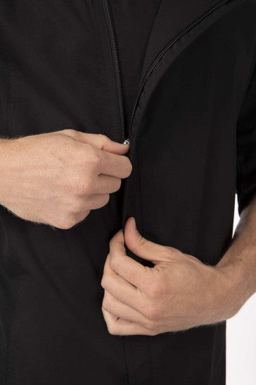 Hartford Men's Black Zipper M Chef Jacket by Chef Works 3