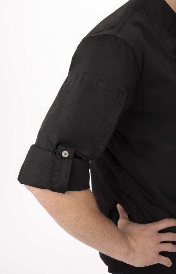 Hartford Men's Black Zipper M Chef Jacket by Chef Works 5