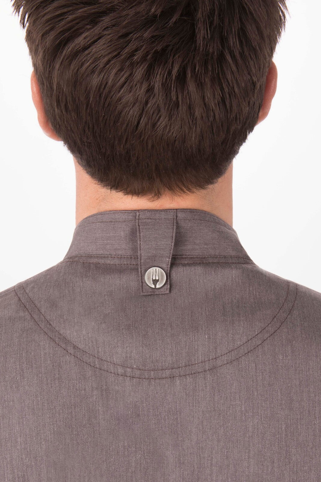 Hartford Men's Graphite Grey Zipper M Chef Jacket by Chef Works 6
