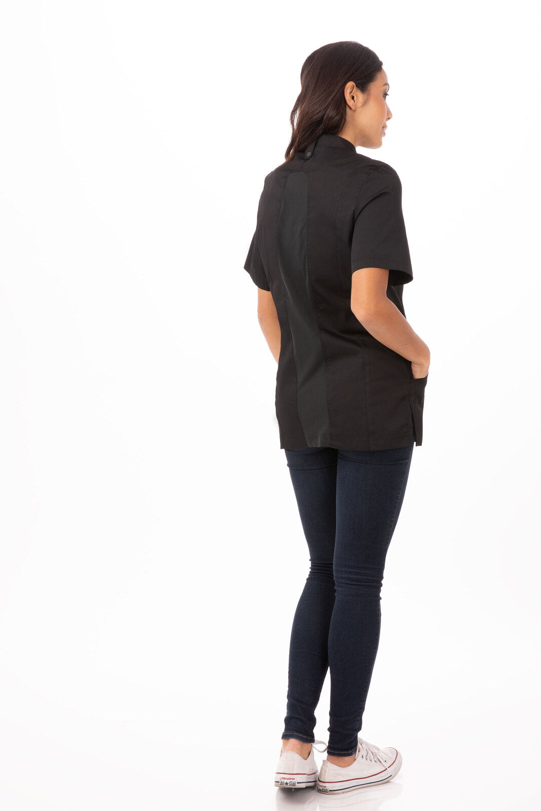 Roxby Women's Black S Chef Jacket by Chef Works 3