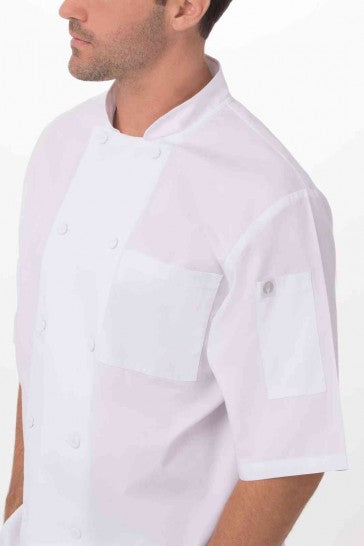 Montreal Cool Vent Men's White XXL Chef Jacket by Chef Works 5