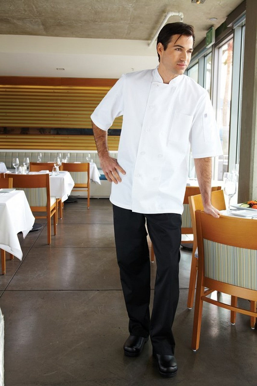 Essential Men's Black 5XL Baggy Chef Pants by Chef Works 3