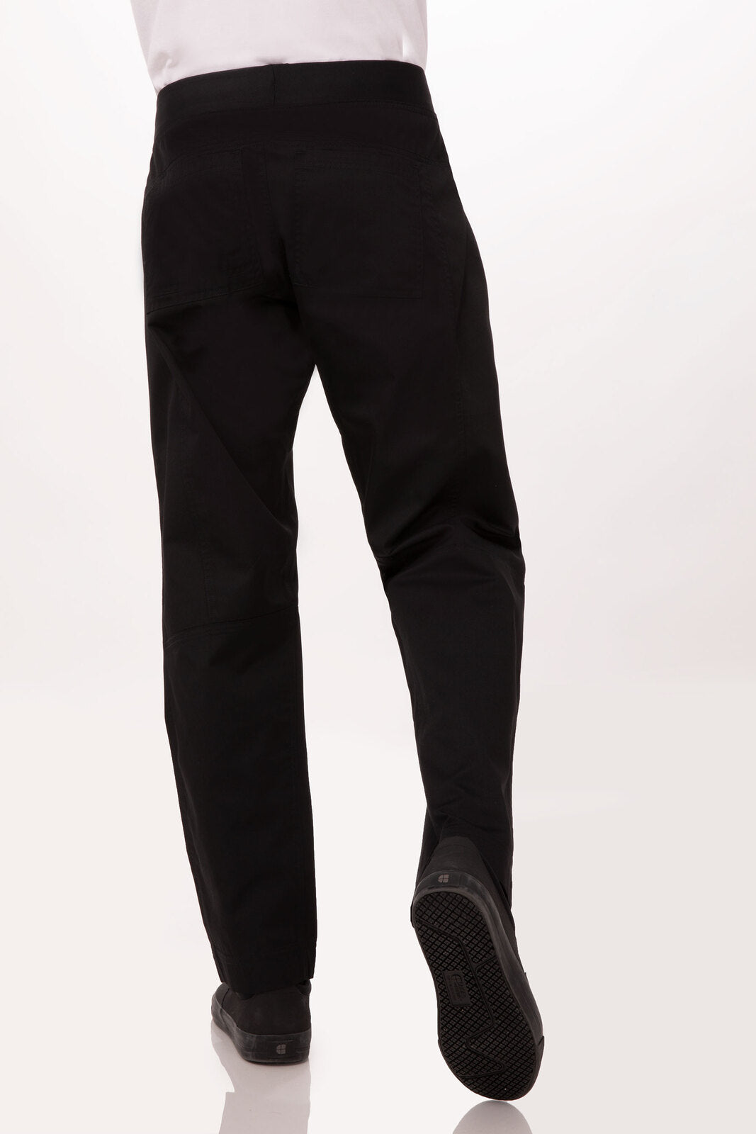 Lightweight Black XXL Slim Men's Chef Pants by Chef Works