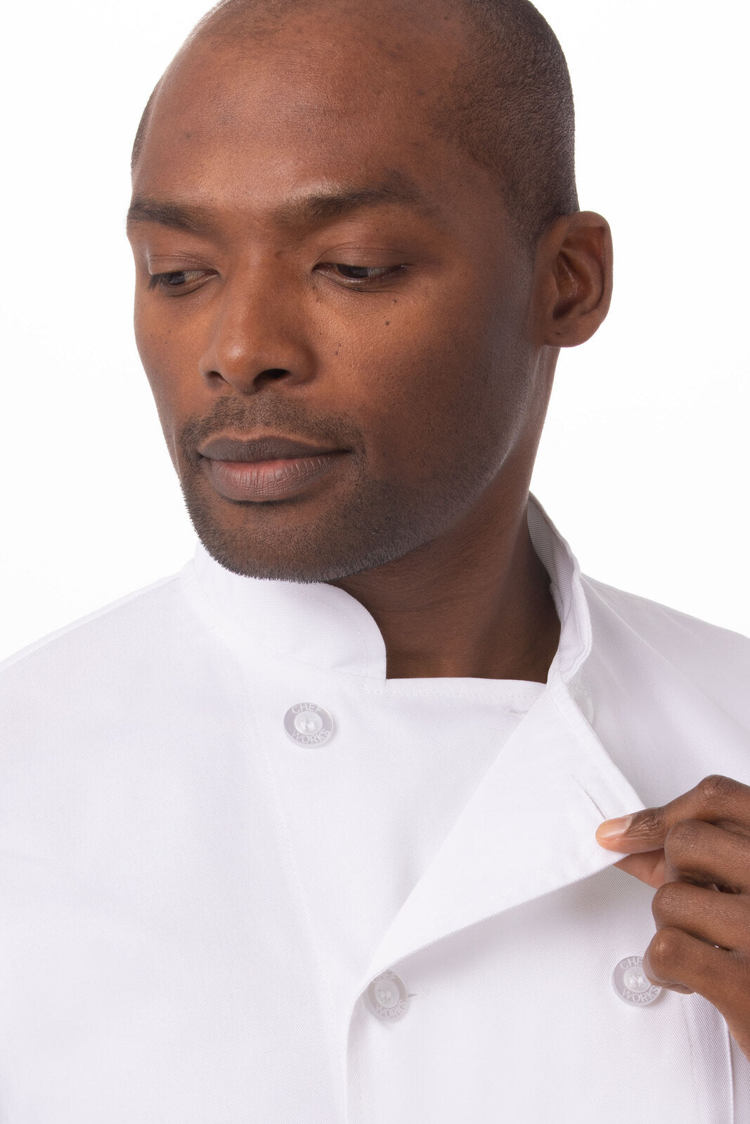 Volnay Men's White S Chef Jacket by Chef Works 4