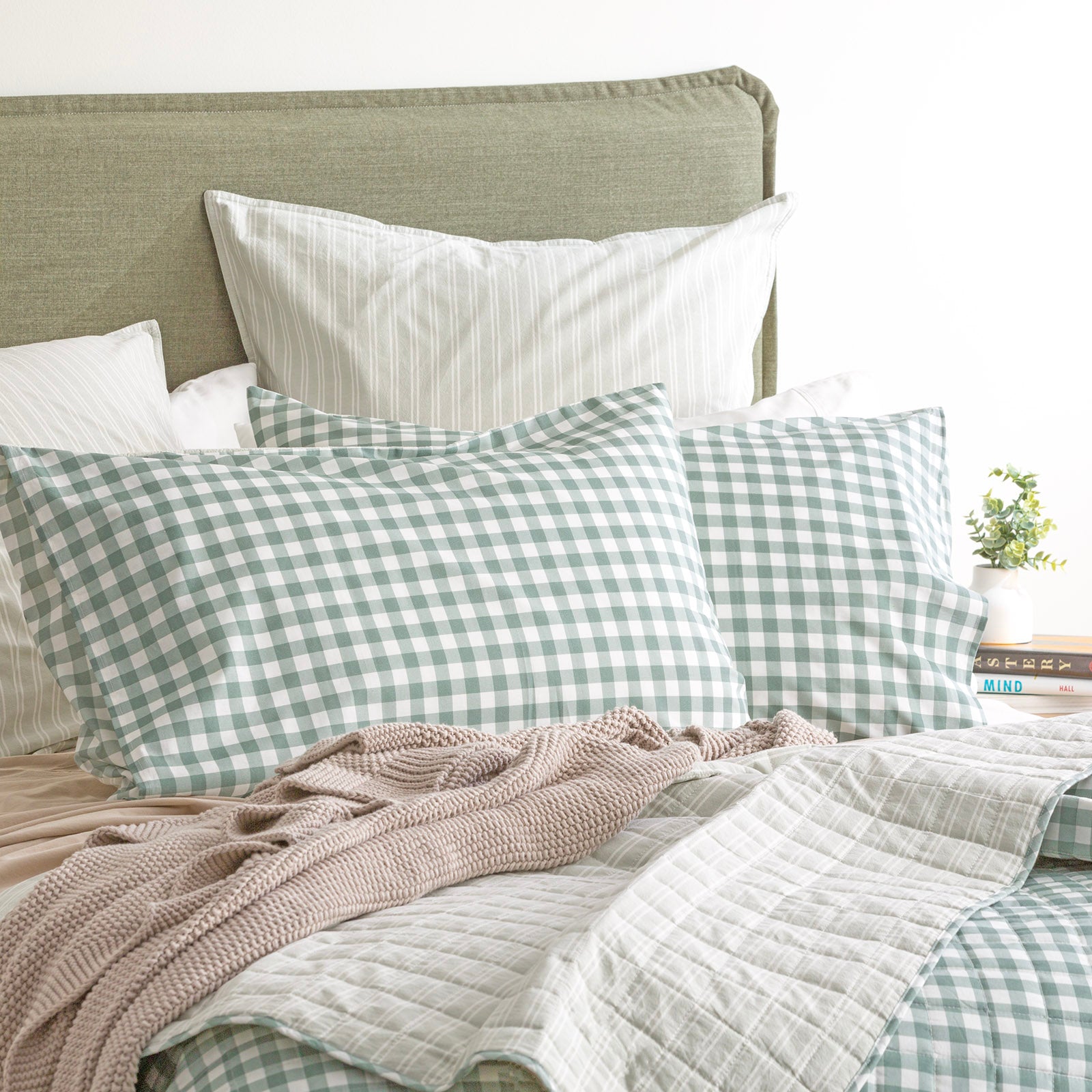 Alison Yarn Dyed Cotton Reversible Forest Quilted Coverlet Set by Renee Taylor Queen/King