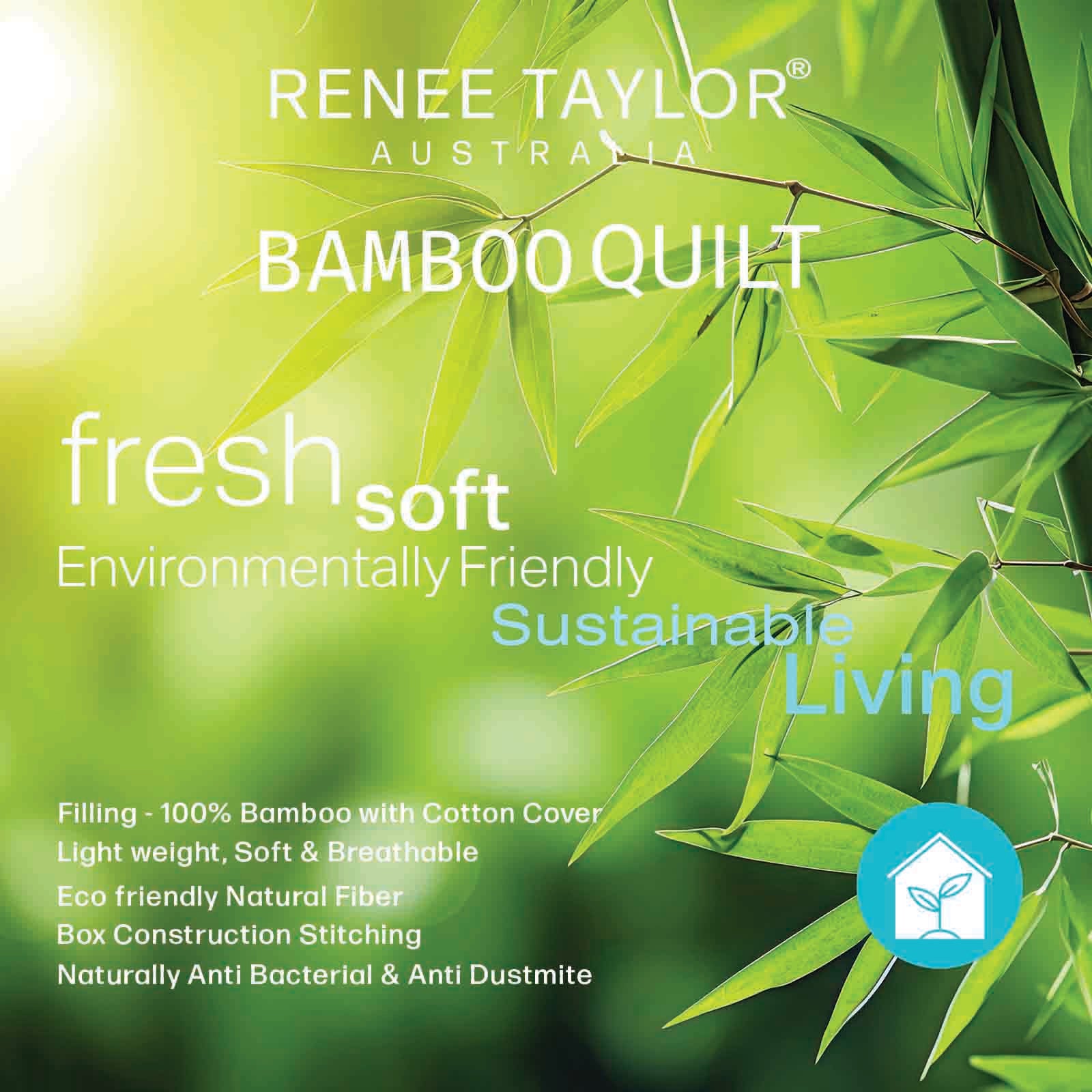 400 GSM All Seasons Natural Bamboo Super King Quilt by Renee Taylor 3