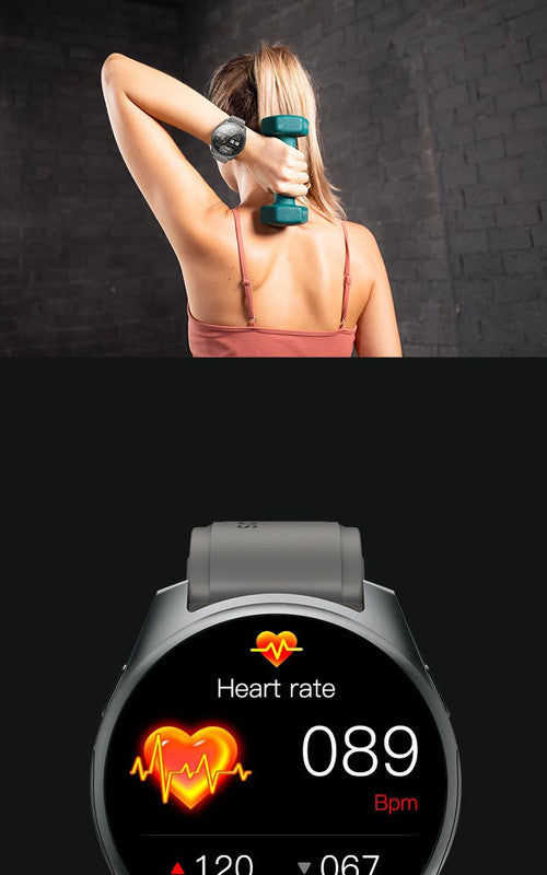 2-in-1 Smartwatch w/Earphones & Charging Dock | 4GB MP3, Health Tracker | Titanium Grey | World’s First Patented 12