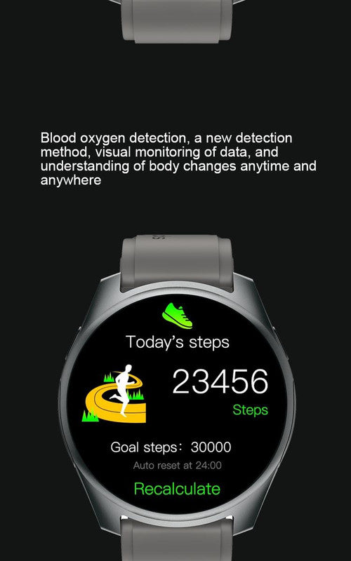 2-in-1 Smartwatch w/Earphones & Charging Dock | 4GB MP3, Health Tracker | Titanium Grey | World’s First Patented 14