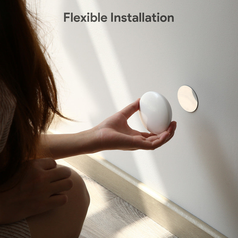 （Pack of 2）LED Motion Sensor Night Light Indoor, Cordless Battery Powered,Stick-on Warm White Light with Built-in Infrared Motion Detection, Sensor Light for Hallway,Bedroom 6