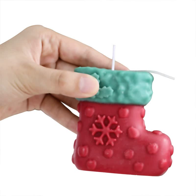 3PCS Christmas Scented Candle Gift Set - Elk, Tree, Gingerbread Man, Glove Shaped for Women, Xmas Home Decor, Party, Bedroom, Table Decorations 5