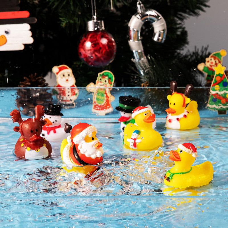 2025 Advent Calendar Christmas Ducks - 24pcs Rubber Duck Advent Calendar 24 Days of Christmas Countdown Toys for Christmas Gifts Party Favors Kids Toddlers Random Duck Gift Box 5