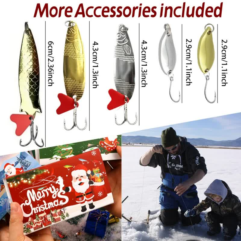 Fishing Lures Tackle Set for Fisher Men, Father, Granpa, Boys - 2025 Christmas Surprise Gift 78pcs 5