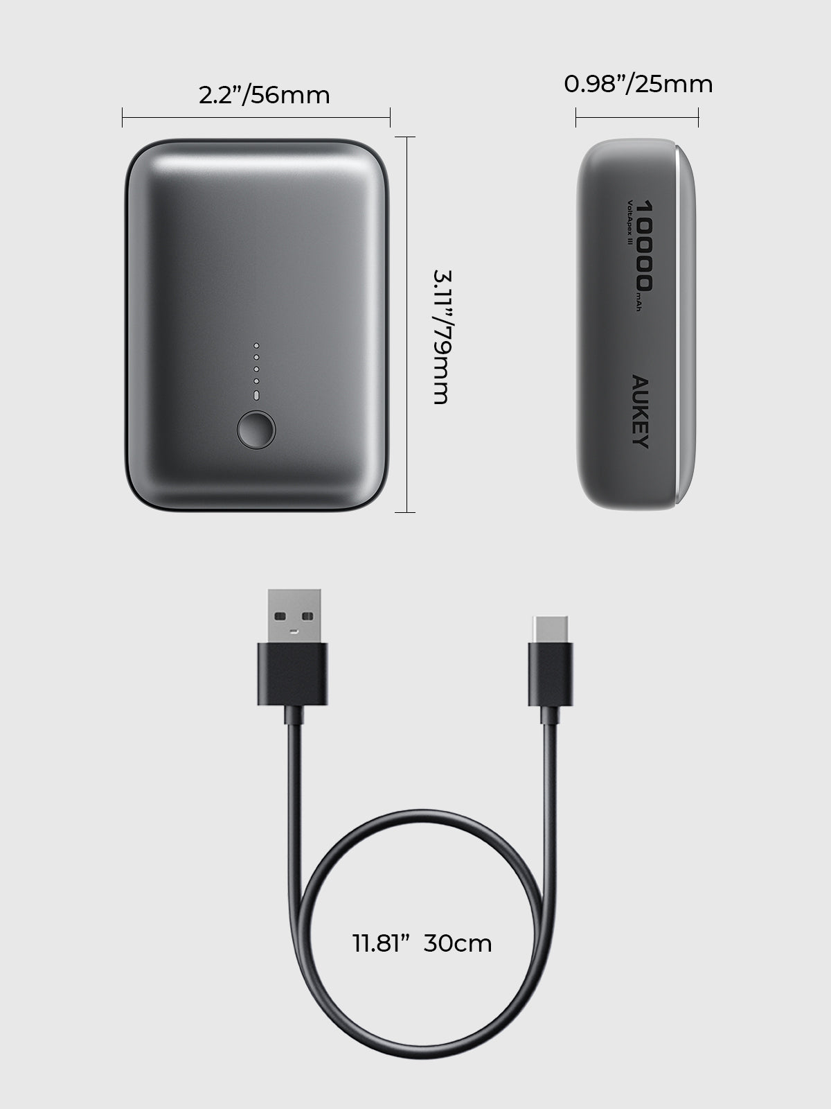 AUKEY Spark Mini 10000 Compact Fast Charging Power Bank (PB-Y55) 7
