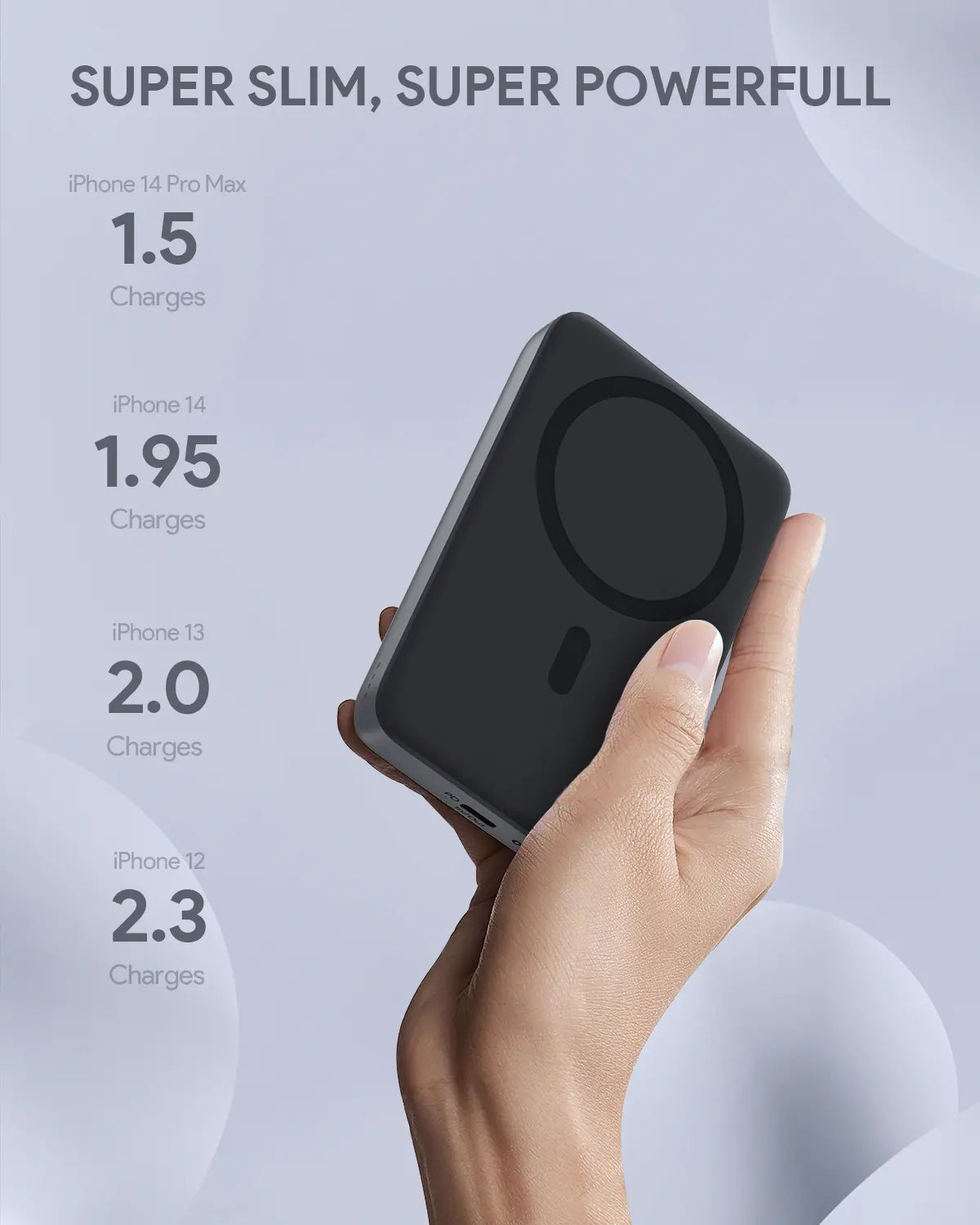 Aukey MagLinnk 10000mAh Magnetic Wireless Charging Power Bank (PB-MS02) 8