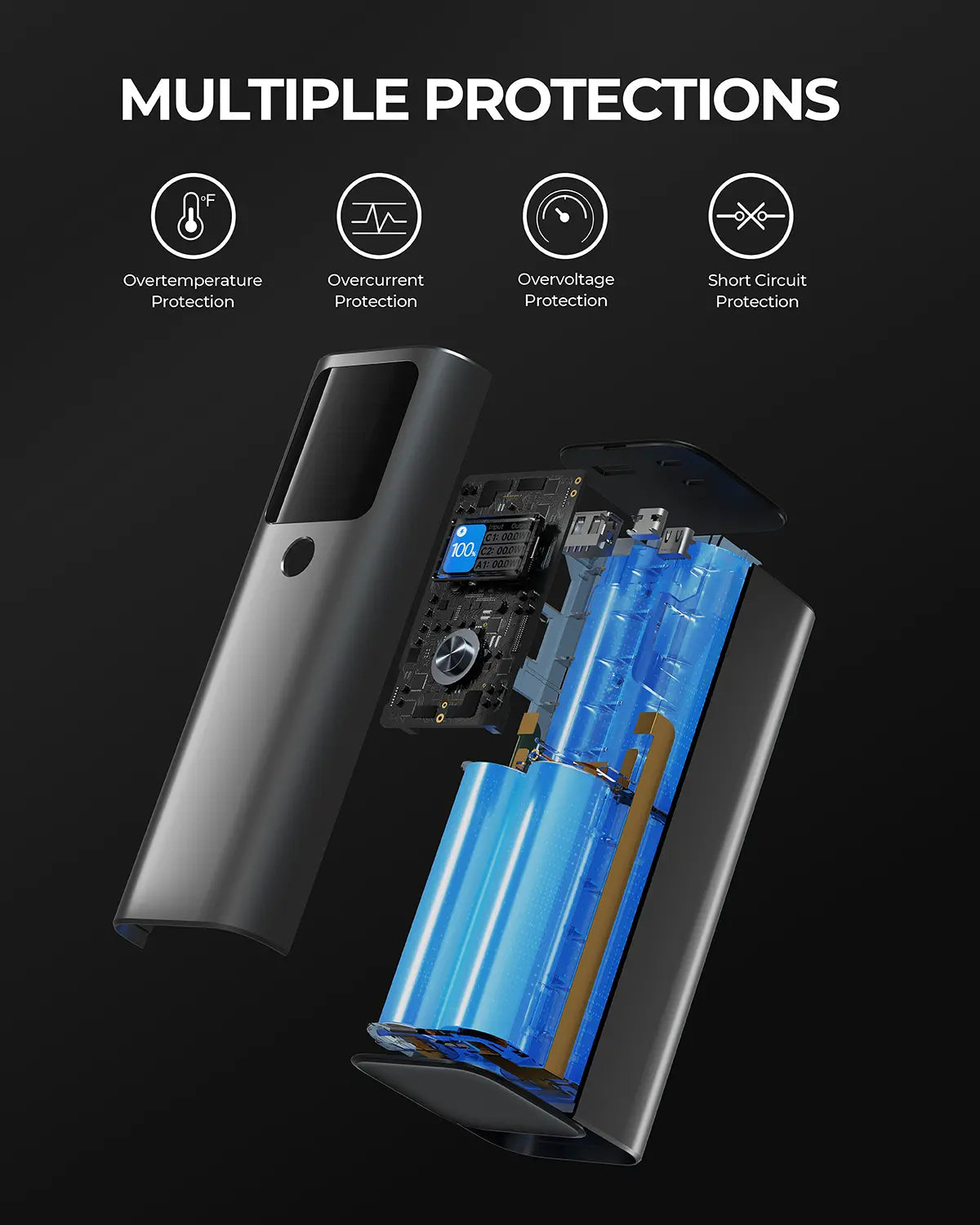 Aukey Sprint X 27.6K 140W 27,600mAh Portable Power Bank with PD3.1 (PB-Y45) 3