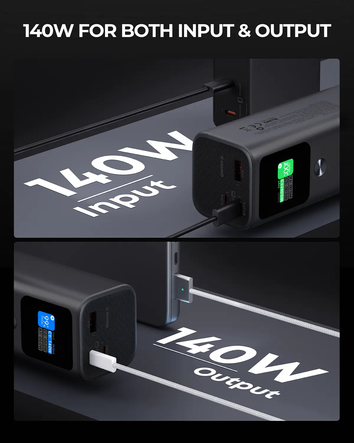 Aukey Sprint X 27.6K 140W 27,600mAh Portable Power Bank with PD3.1 (PB-Y45) 6