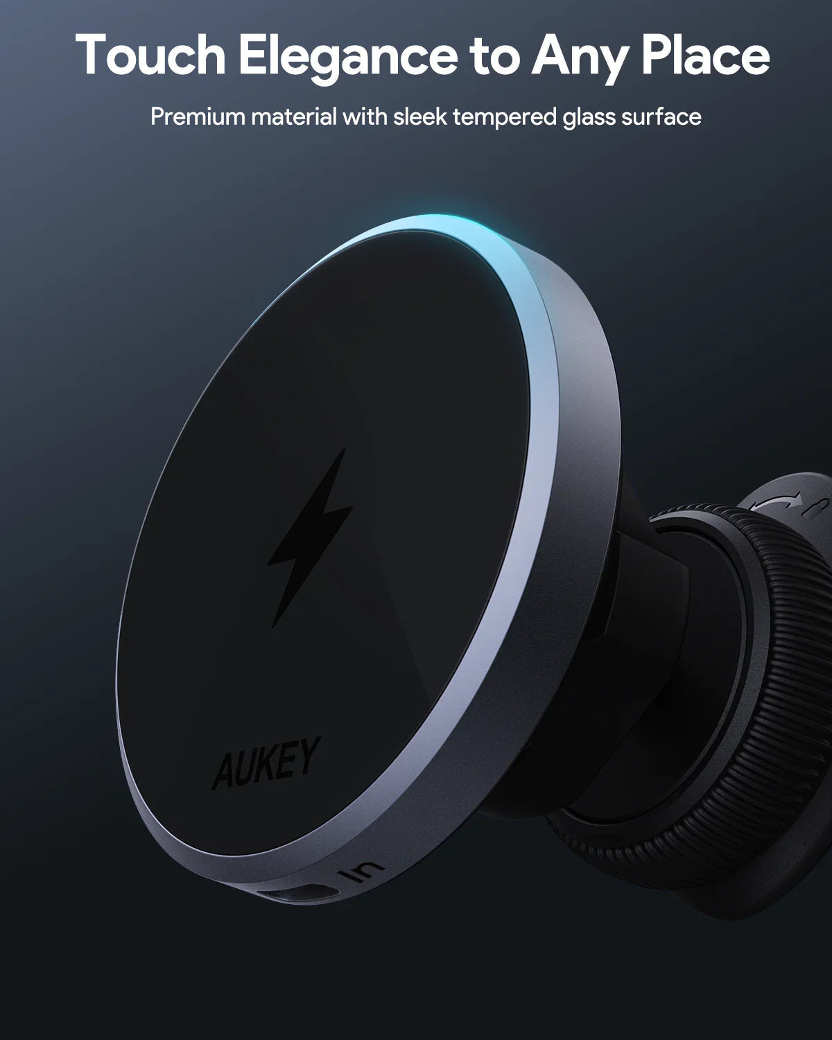 Aukey MagLink Dash Magnetic Fast Wireless Charging Phone Mount (HD-MC13) 6