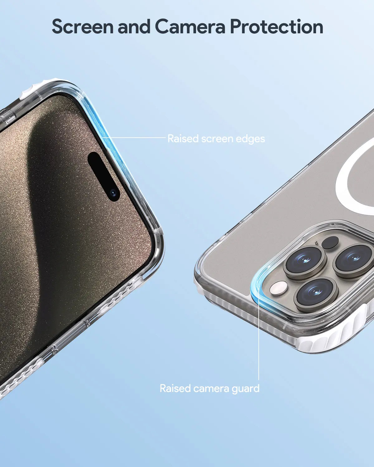 Aukey Urban Guard Magnetic Hard-Shell iPhone 15 Phone case - Transparent (TM11A) 4