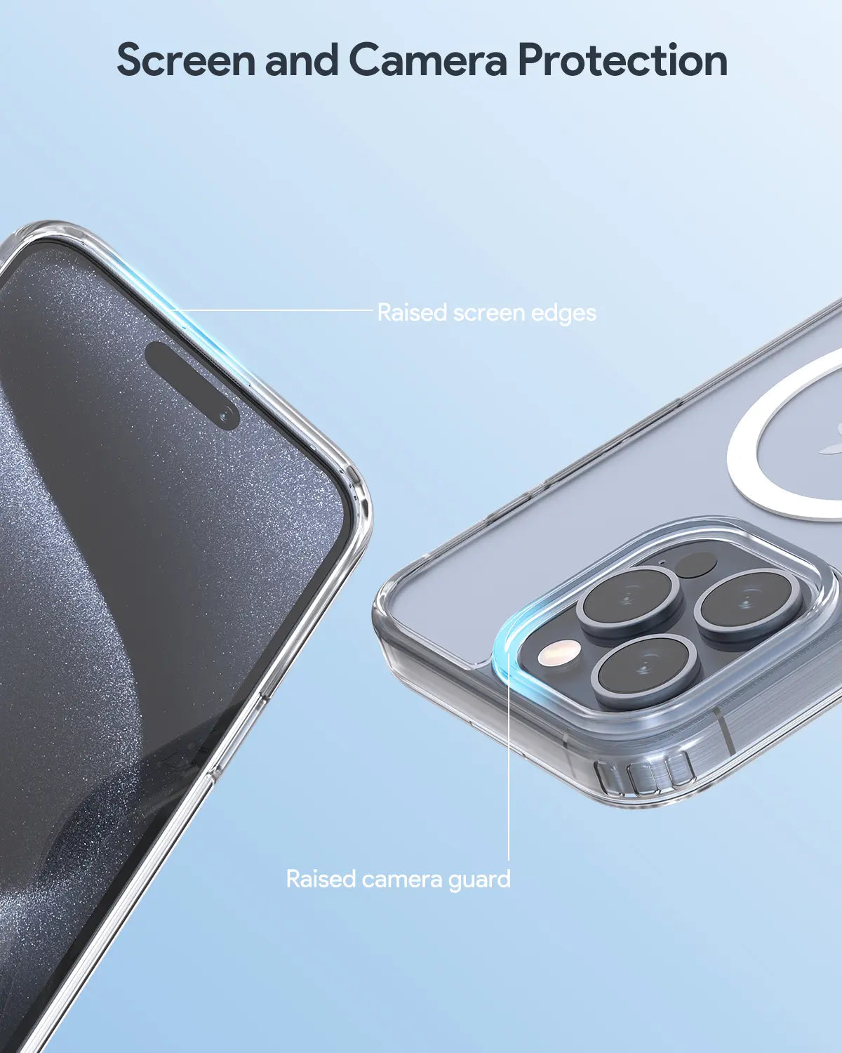 Aukey Clearview Magsafe iPhone 15 Pro Max Phone case - Transparent (TM10D) 4