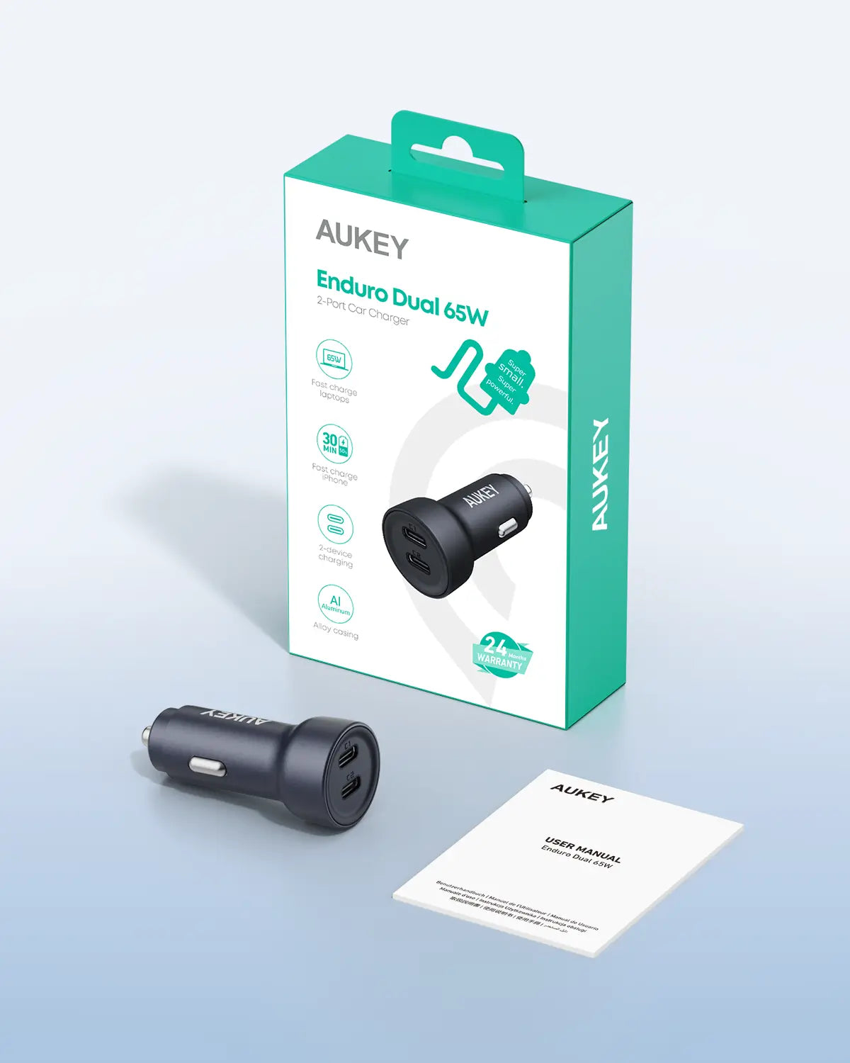 Aukey Enduro Dual 65W 2-Port Car Charger (CC-Y23) 6