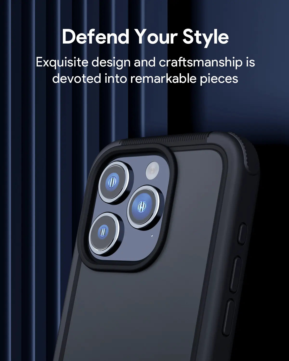 Aukey Urban Guard Elite Magnetic Hard-Shell iPhone 15 Pro Phone Case - Dark Gray (UG10C) 4