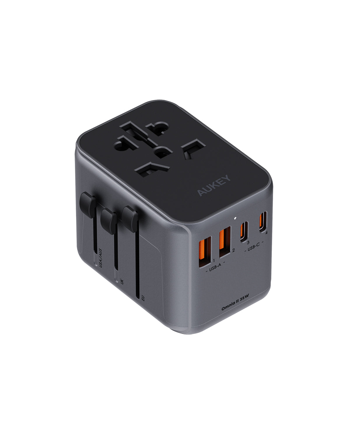 Aukey Travel Mate 35W GaN Universal Adapter with USB ports (PA-TA07A) 7