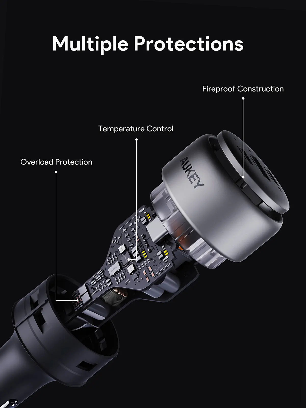 Aukey Pathfinder Mix 3 66W Fast Charging Car Charger (CC-P1) 5