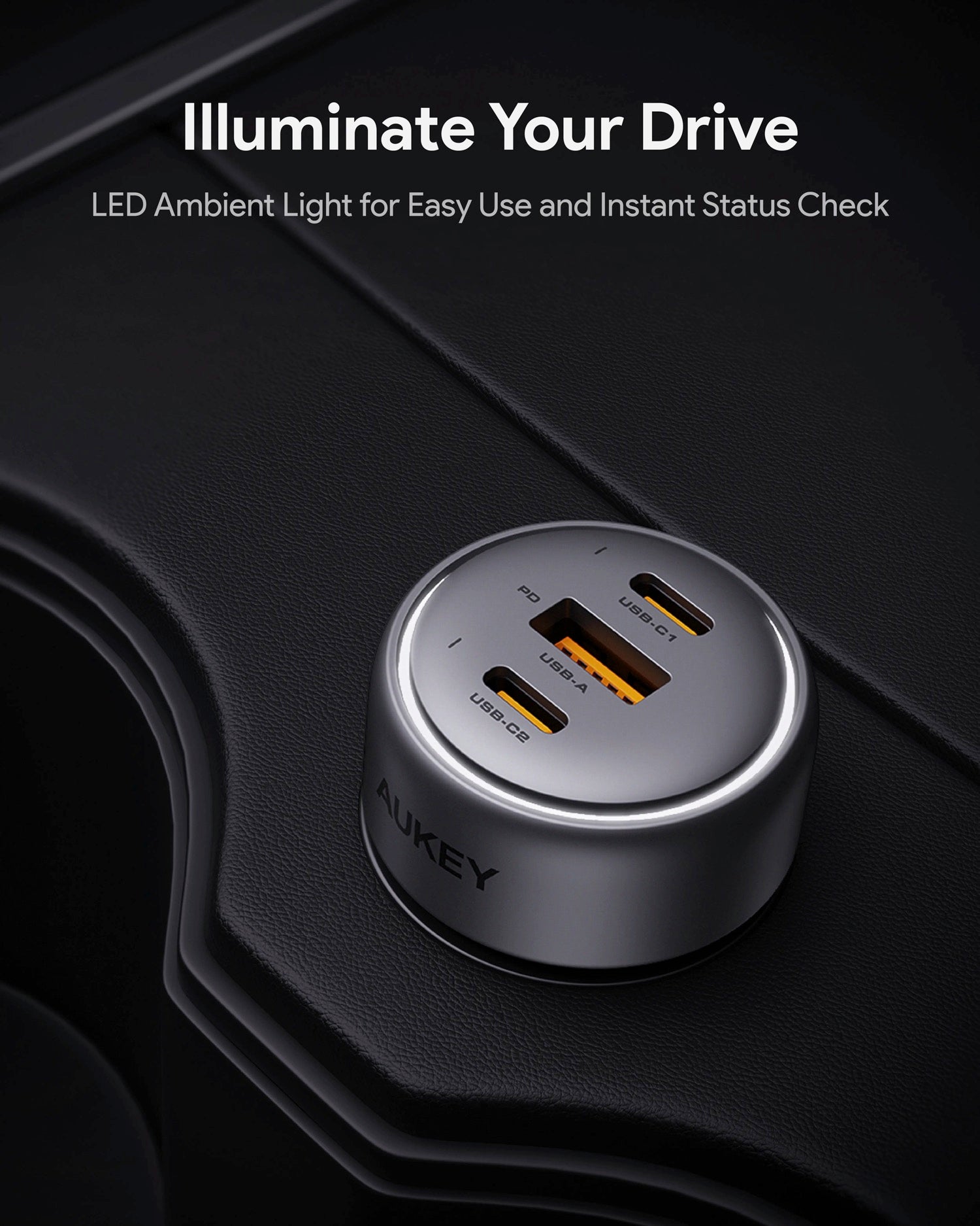 Aukey Pathfinder Mix 3 100W Fast Charging Car Charger 100W (CC-P3) 5