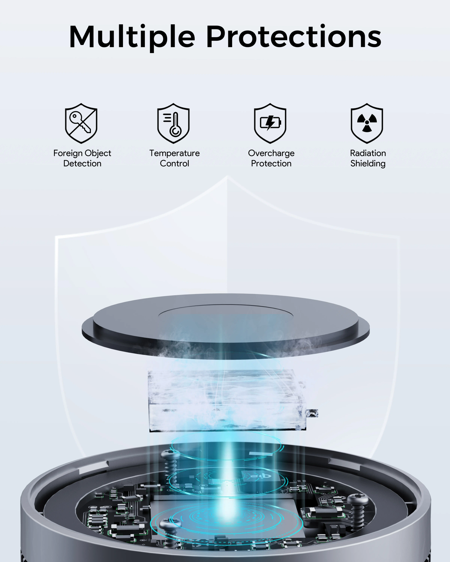 Aukey Magfusion GameFrost Magnetic Wireless Charger with Active Cooling (LC-G10) 7