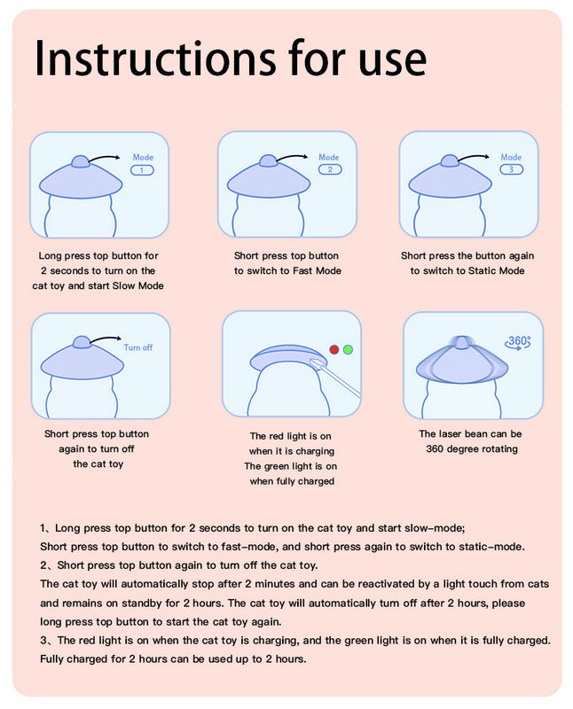 Pet products Pet Toy Cat Laser Toy Tumbler Intelligent Induction Cat Laser Rod 13