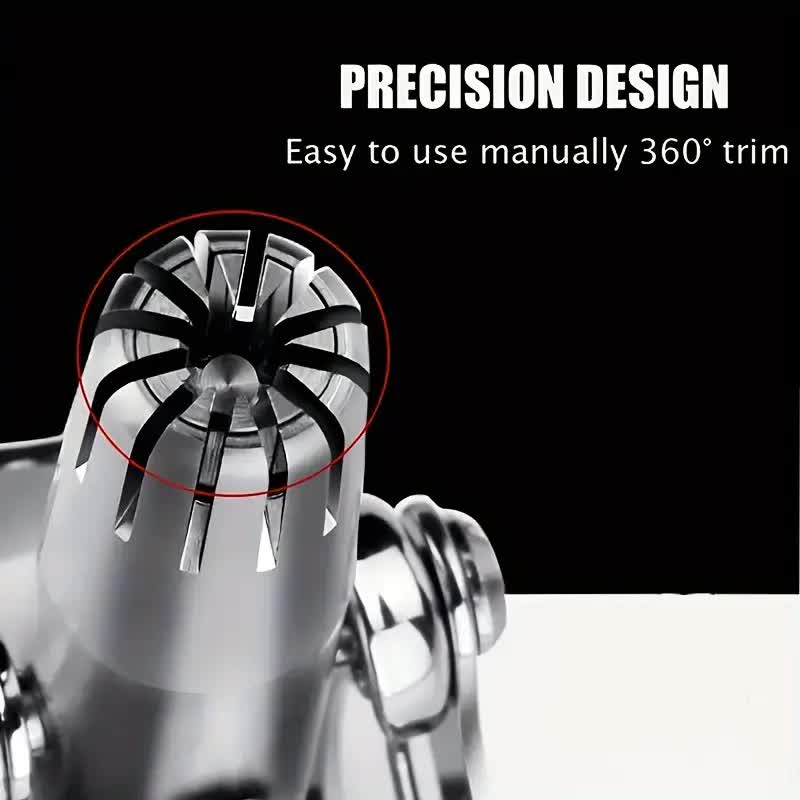 Washable Manual Nose Hair Trimmer For Men And Womens, Stainless Steel, Portable Nose Hair Clipper 5